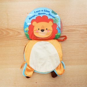 Sách vải lật mở có nhạc giúp bé phát triển giác quan và vận động tinh peekaboo
